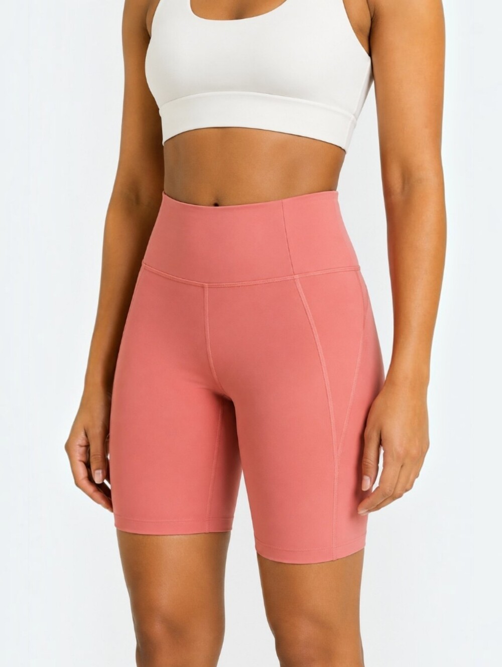 Girlfriend Collective High Rise Compressive Bike Shorts Pilates Athleisure S